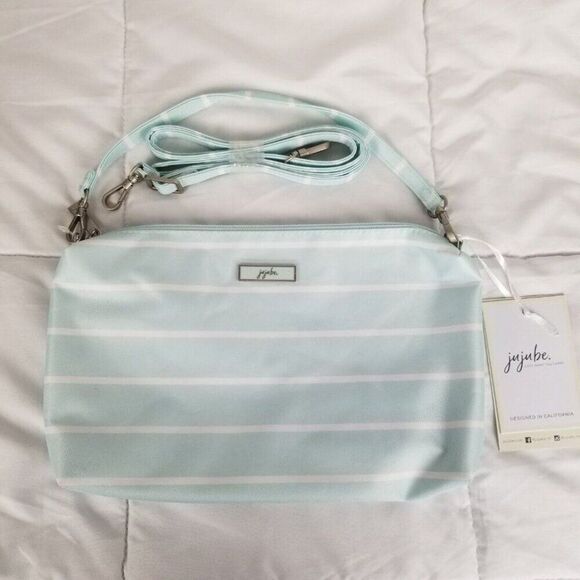 JuJuBe Summer Stripe Be Quick Paci Pod Bundle Bag Clutch Beach Goers Lining NEW - Picture 9 of 10